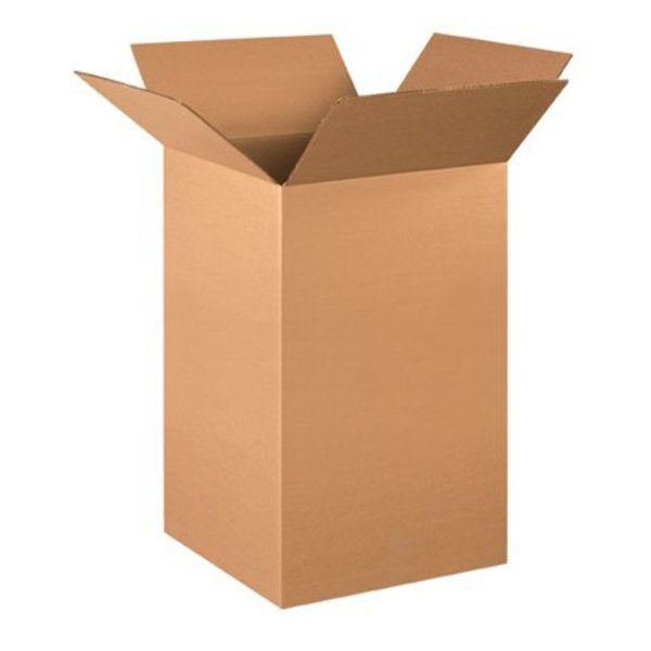 Box Packaging Tall Cardboard Corrugated Boxes, 16"L x 16"W x 30"H, Kraft 161630